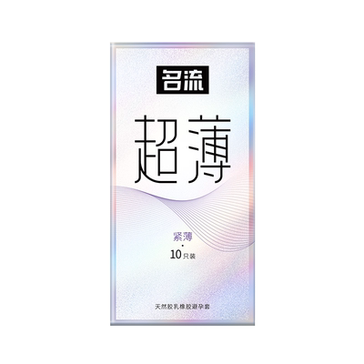 名流小号避孕套玻尿酸001安全49mm超薄裸入45持久装非防早泄20byt