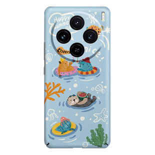 适用vivoX300Pro手机壳Magsafe磁吸X200mini海洋动物园硬壳neo11夜光X200Pro全包iqoo15磨砂超薄外壳iqoo13