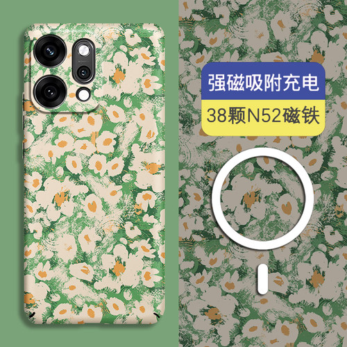 适用Reno15Pro磁吸夜光全包硬壳