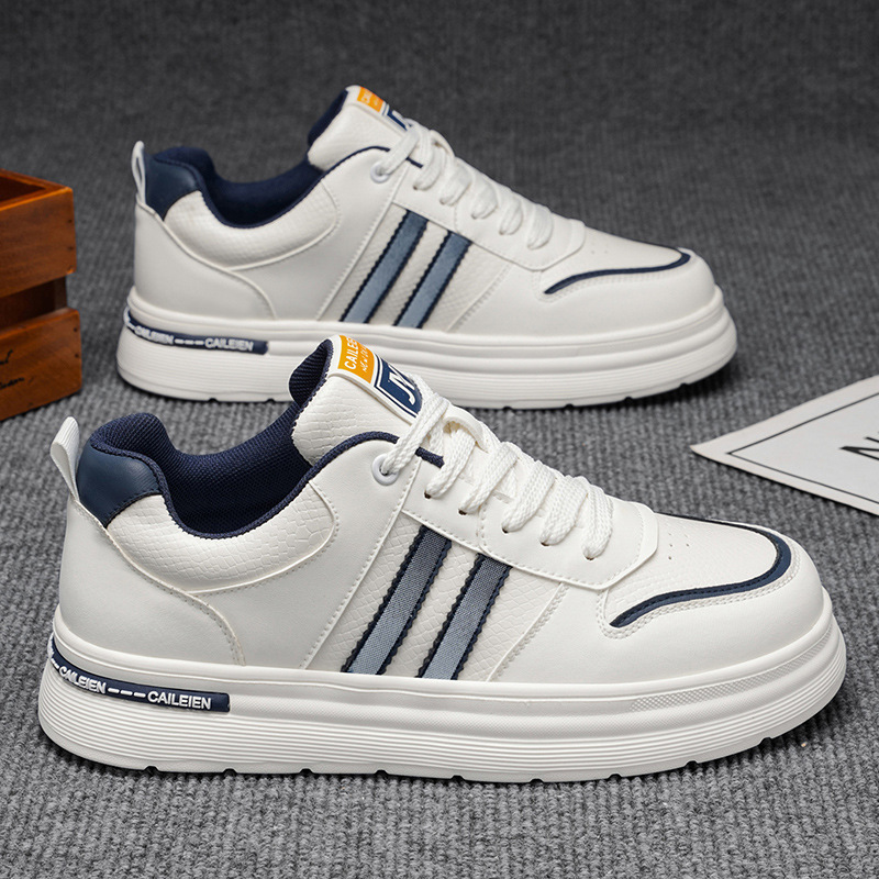 春季男鞋新款透气小白鞋子男潮流百搭轻便耐磨运动鞋休闲板鞋潮鞋