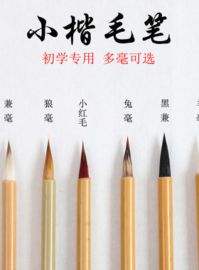 入相相见欢小楷毛笔狼毫笔小字专业级小篆蝇头小红毛紫毫细毛笔专用书法小楷国画书法勾线兔毫行书毛笔