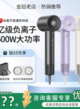 VGO/威狗电吹风机家用负离子护发桔子全季星级酒店同款780W/1600w