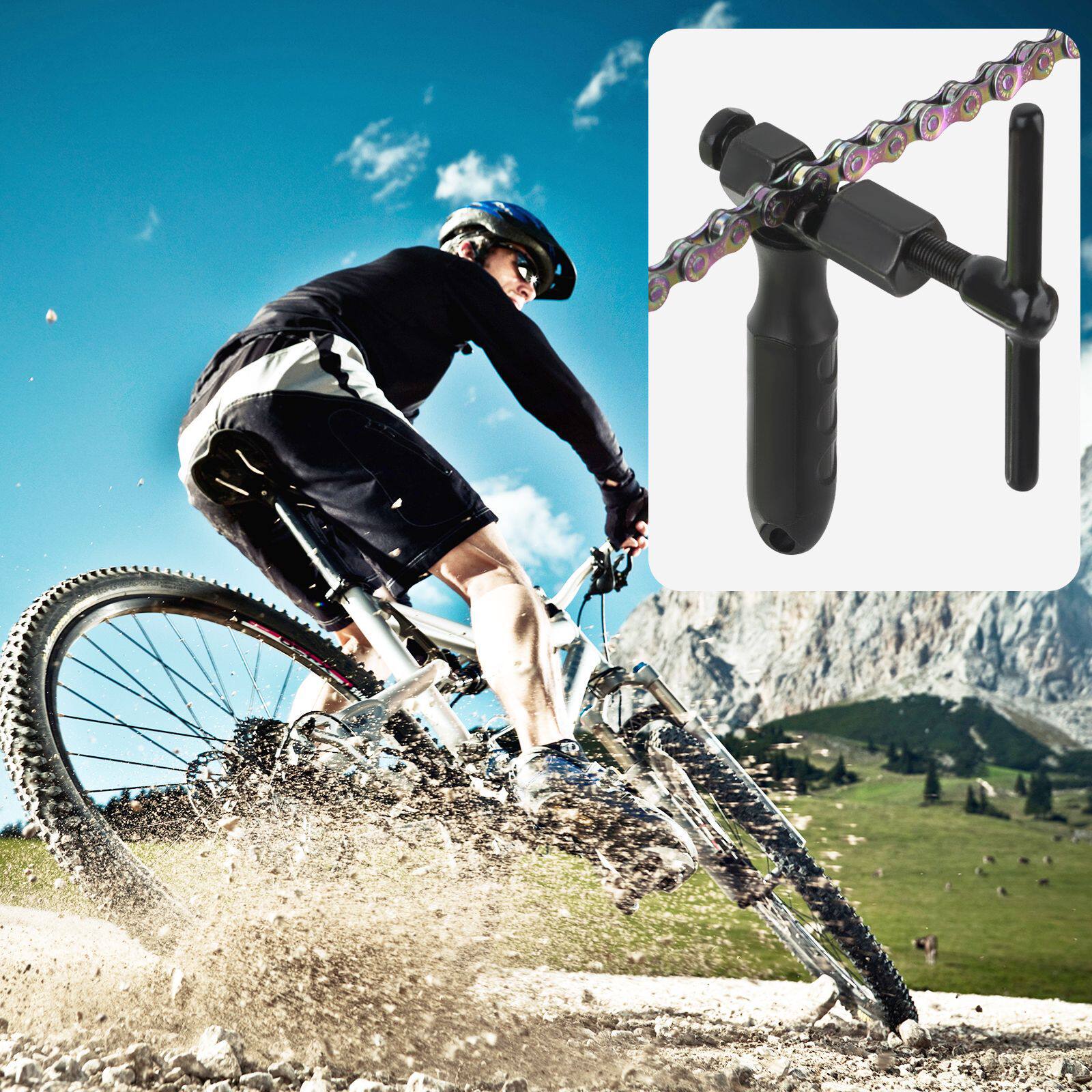 公路山地车普通自行车链条打截链器拆装卸链条维修修理工具装配