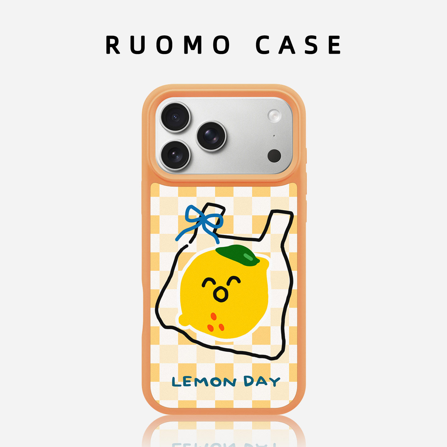 黄柠檬时尚磁吸手机壳