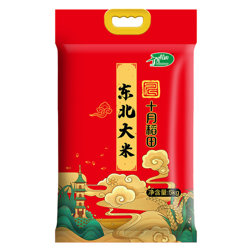 十月稻田东北大米5kg装