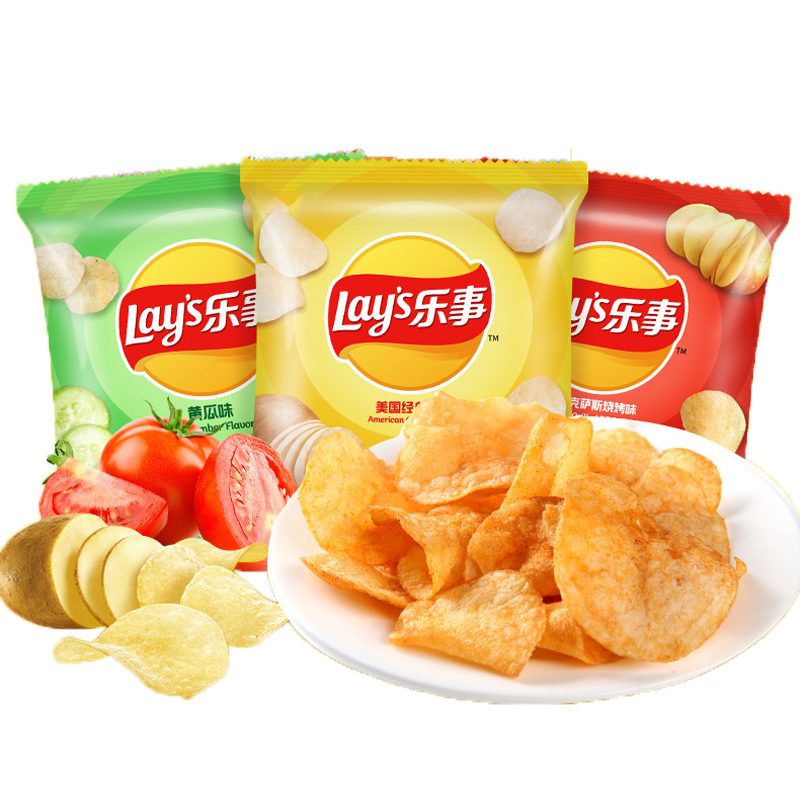 乐事薯片膨化休闲零食小吃多口味随机 12g*4包（随机口味）-MZ