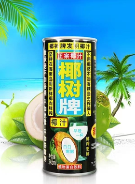 椰树椰汁罐装（包装随机） 245ml*24【kl】