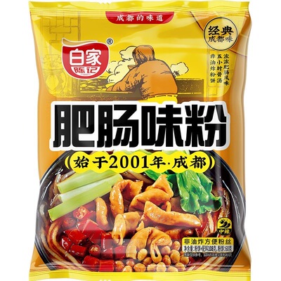 白家陈记系列 108g*6袋 肥肠味粉袋装/碗装【kl】