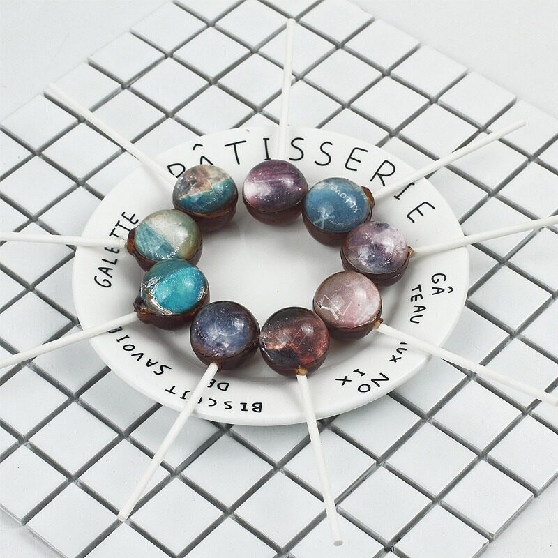 西瓜味的童话星空棒棒糖礼盒装10支*1盒 100g【kl】