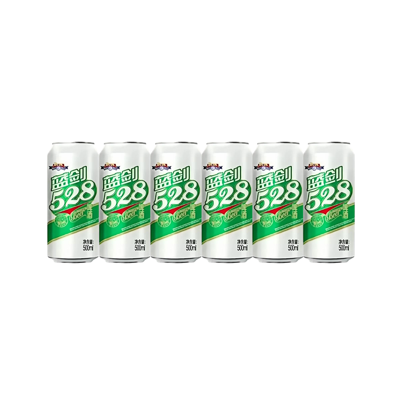 雪花蓝剑528啤酒 500ml*6罐-z