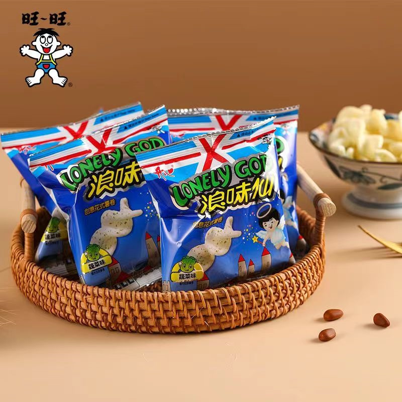 旺旺浪味仙田园蔬菜味休闲小零食10g*20袋nc