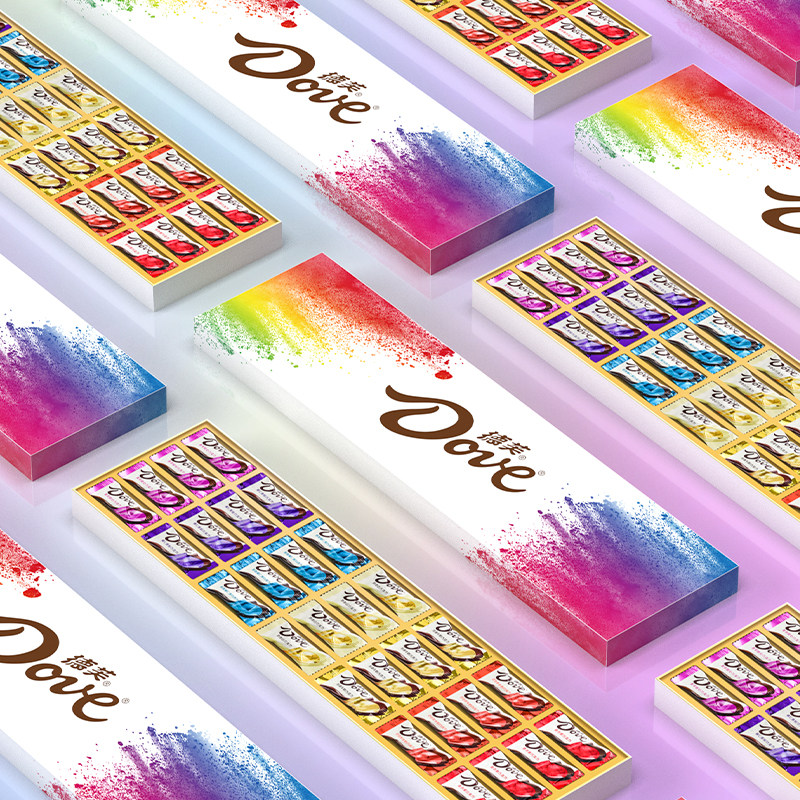 德芙巧克力礼盒七彩礼盒6g*28粒