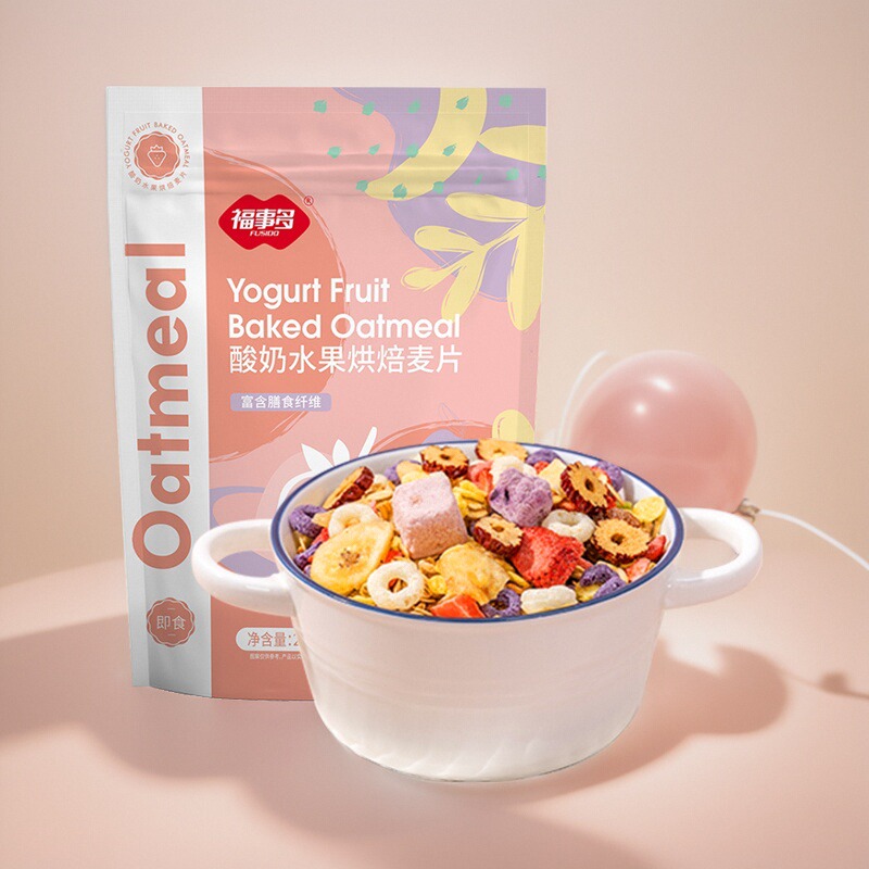 福事多水果酸奶粒谷物麦片即食冲饮干吃泡拌营养早餐-Tjb
