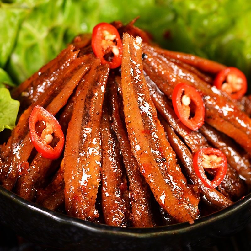 童记三利和香辣小鱼仔20包160g混合味麻辣小鱼干湖南特产零食