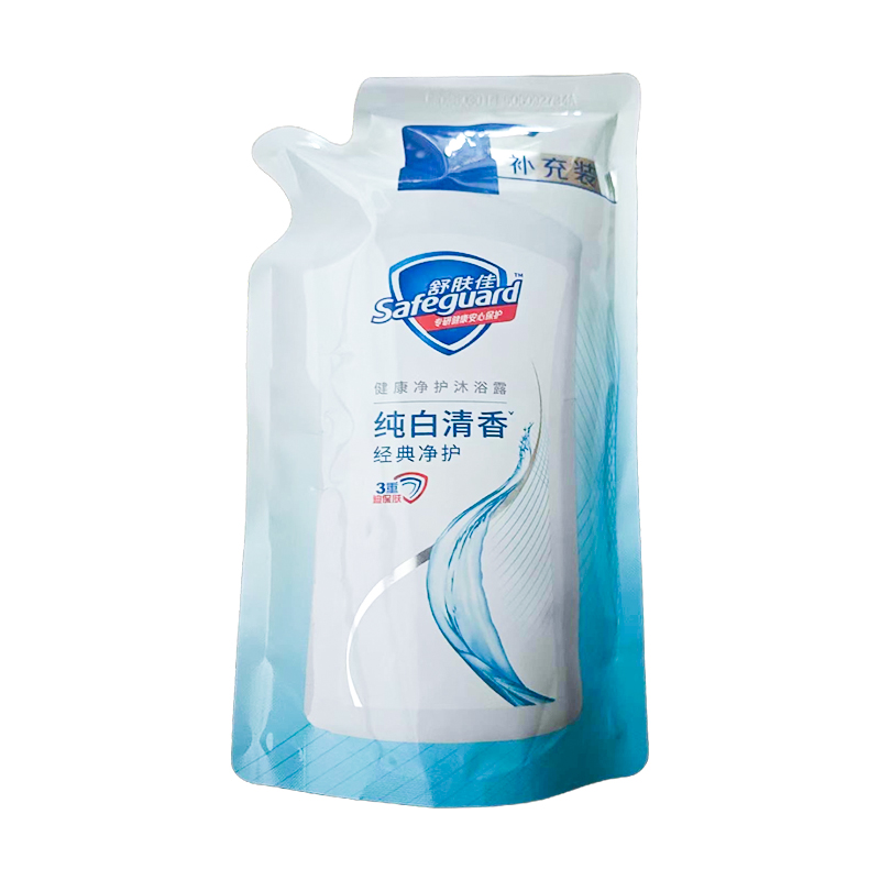舒肤佳经典纯白清香沐浴露袋装补充装550g*1袋-MS