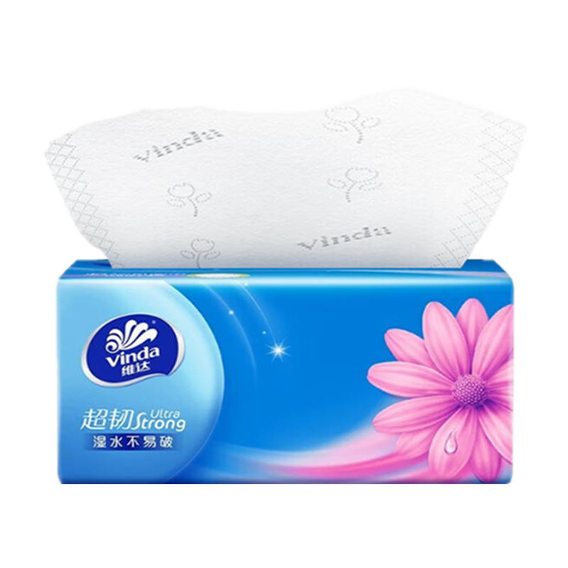 【天猫U先】维达抽纸纸巾超韧家用无香抽取式餐巾纸 3层120抽*1包