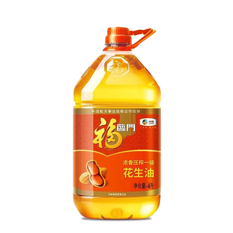 福临门 浓香压榨一级花生油 4L,粮油调味/速食/干货/烘焙,花生油,淘宝优惠券,粉丝福利购,淘宝优惠卷