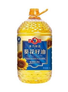 多力鲜选葵花籽油 5L【qyg】