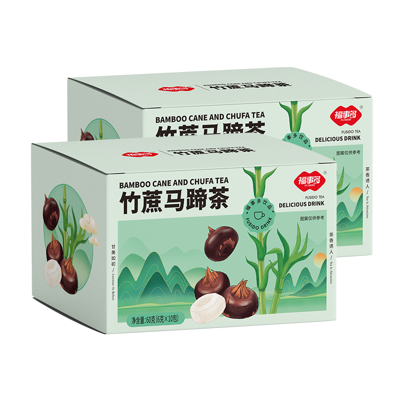 福事多竹蔗马蹄茶  6g*10包*2盒(共20包) 竹蔗马蹄茶【qyg】