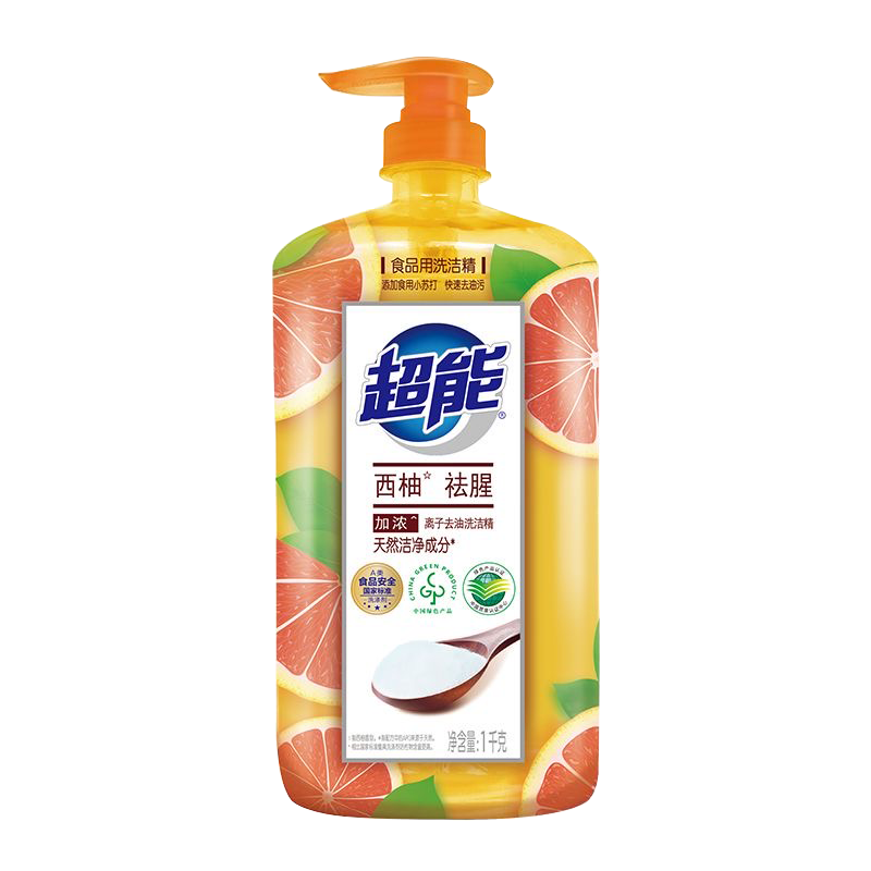 超能洗洁精 西柚/白桃洗洁精1kg/西柚洗洁精1kg+白桃洗洁精1kg u