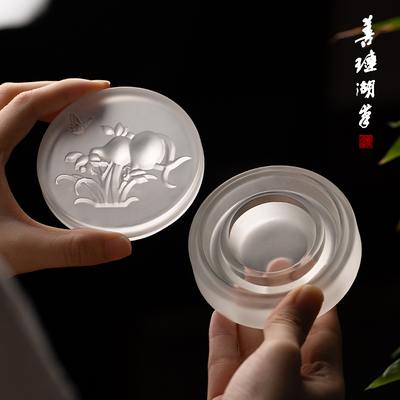 善琏湖笔火锅砚琉璃墨海书法专用