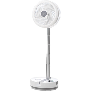 可折叠伸缩充电风扇户外露营USB无线遥控摇头超长续航大风力宿舍桌面家用便携式落地扇台式轻音电风扇小型