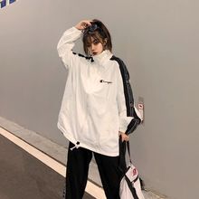 新款 串标外套女百搭开衫 运动夹克宽松拼色休闲棒球服 日版 冠军秋季