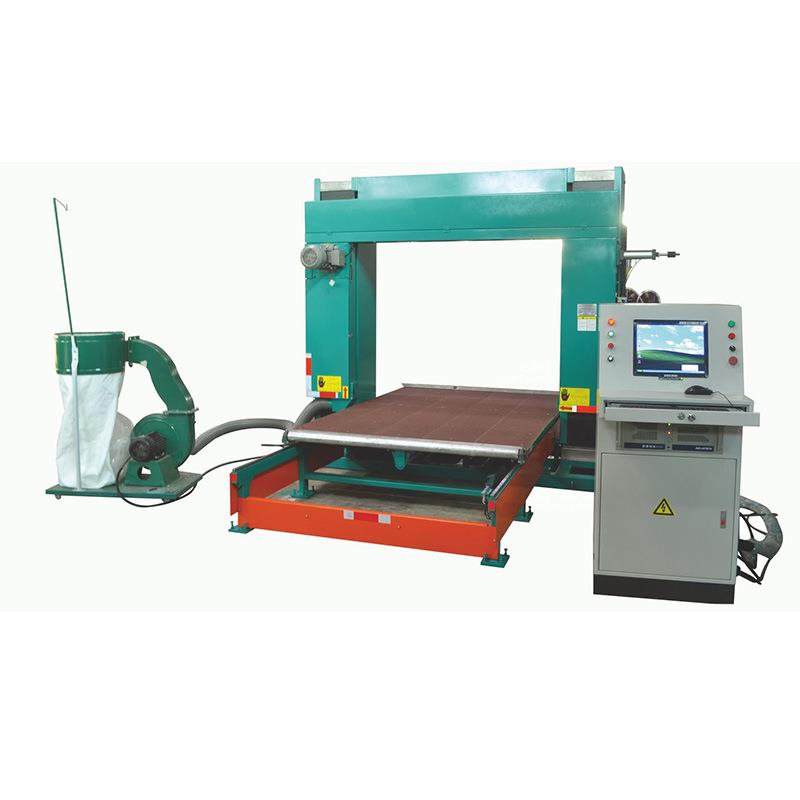 数控异形泡绵切割机XCX-1600无间隙传动系统产出复杂二维泡绵实体