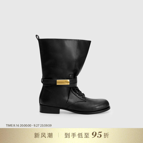 DYMONLATRY金属饰扣马丁靴