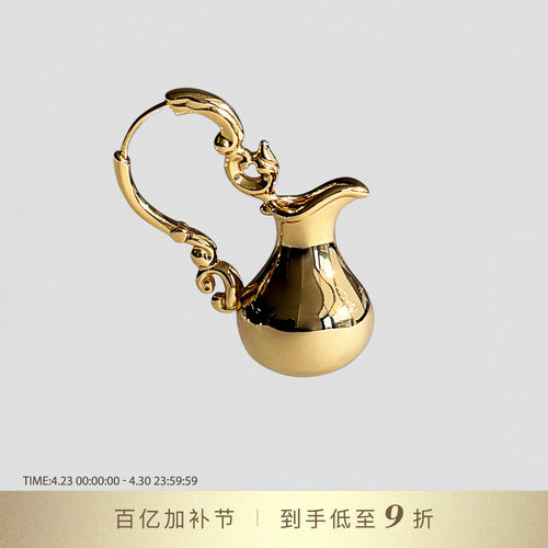 DYMONLATRY古典水壶耳环女轻奢耳