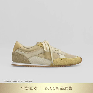 DYMONLATRY 2026SS新款复古休闲拼接系带慢跑阿甘鞋子女