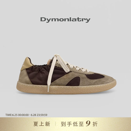 DYMONLATRY褶皱布面德训鞋子