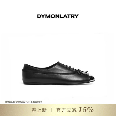 DYMONLATYR深口系带圆头单鞋