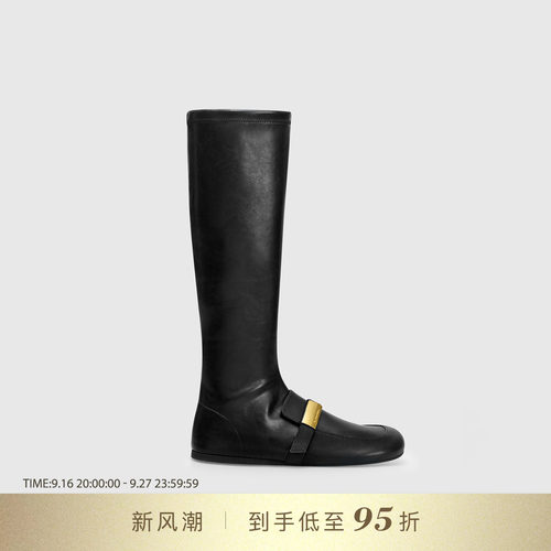 DYMONLATRY金属饰扣弹力乐福靴