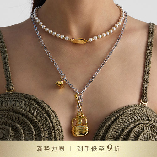 DYMONLATRY古典香水瓶吊坠项链