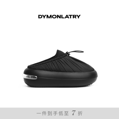 DYMONLATYR松糕厚底圆头拖鞋