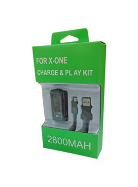 适用Xbox One 游戏手柄电池充电套装 2800mAh电池+USB线 工厂批发