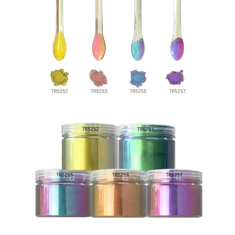 铂梵着色光学变色龙防伪材料喷涂改色特效粉末颜料甲油胶变色粉