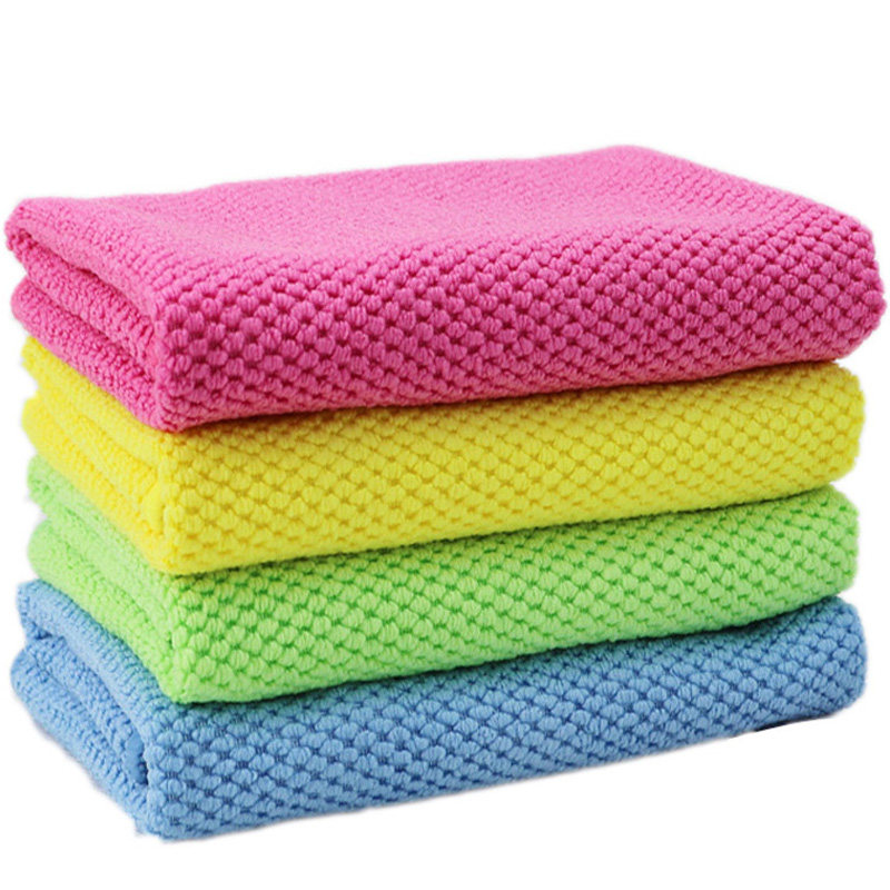 家用加厚抹布珍珠布吸水不易掉毛擦玻璃布擦桌家务清洁厨房洗碗布