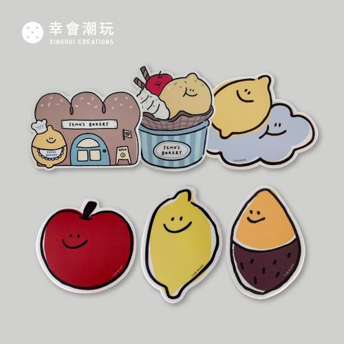 幸会潮玩 Second Morning 鼠标垫可爱柠檬办公防滑异形垫桌垫灵敏