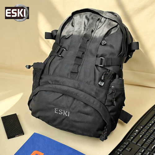 ESKI爱斯战术旅行背包男士防泼水大容量旅行双肩包户外登山包书包