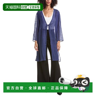 自营EILEEN FISHER v领夹克-蓝色 美国奥莱直发