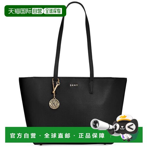 【美国直邮】DKNY|托特包 Black, Gold Tone唐可【付后1h可退】