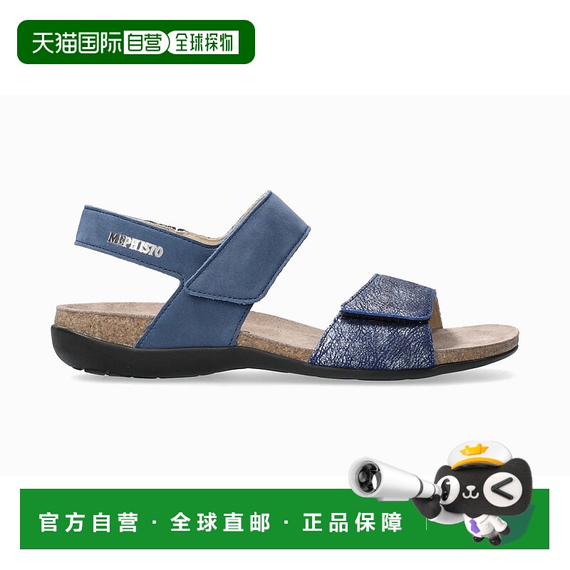 自营mephisto女式龙舌兰牛仔步行凉鞋-牛仔 【美国奥莱】直发