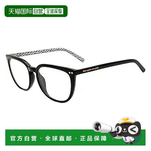 自营Kate Spade KS Albi/BB 807 0.00女士方形眼镜52mm-黑色 美国