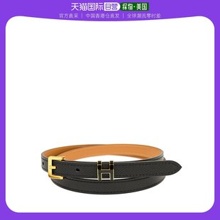 香港直发Hermes爱马仕女士腰带黑色装 饰调节柔软PHBELT89GP