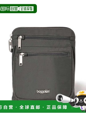 自营baggallini Securtex Anti-Theft Crossbody Bag - charcoal