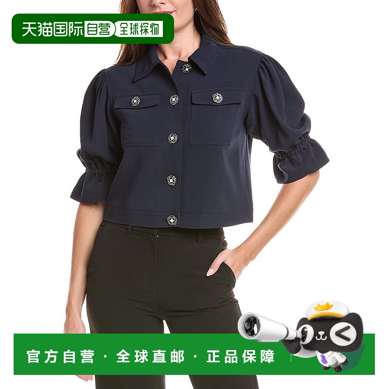 自营cinq a sept五到七朱丽叶夹克-蓝色 美国奥莱直发