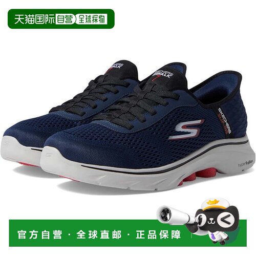 自营Men's Skechers GO Walk 7 - Easy On 2 Sneakers  Blue Walk