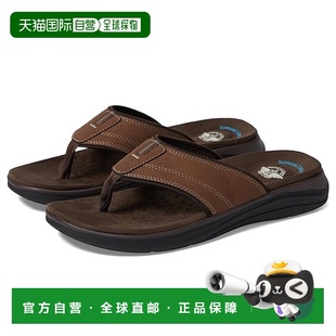 男士 Dockers Banks 拖鞋 舒适时 1h可退 brown棕色 香港直邮潮奢